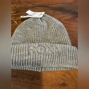 Roxy Heather Gray Knit Beanie